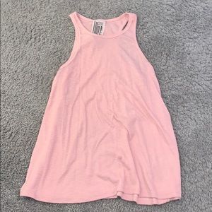 Pink Free People Long Beach Tank